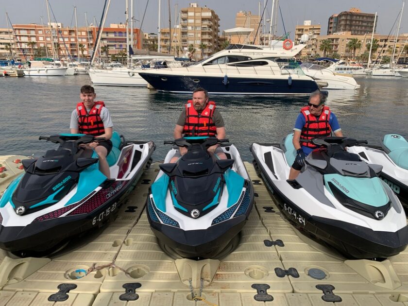 Alquiler de moto de agua 30 minutos en Mazarrón